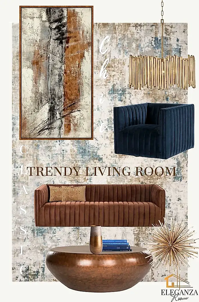Chic Trendy Living Room
