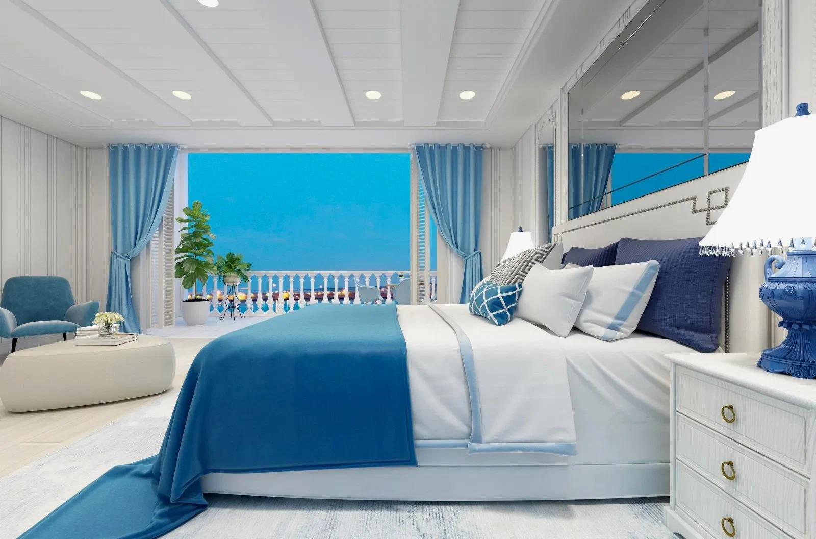 Coastal bedroom decor