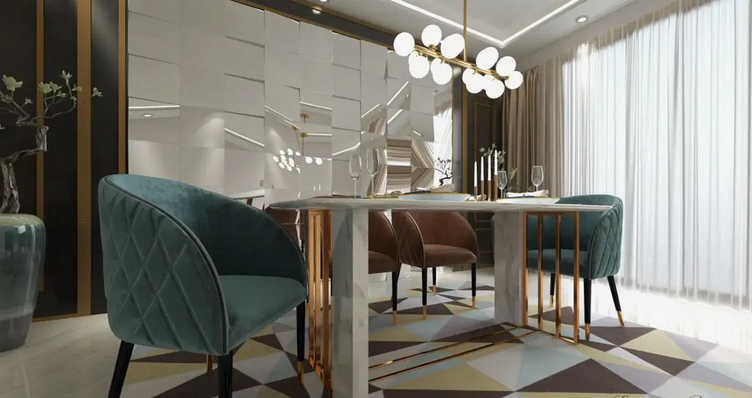 Geometric Dining Right View