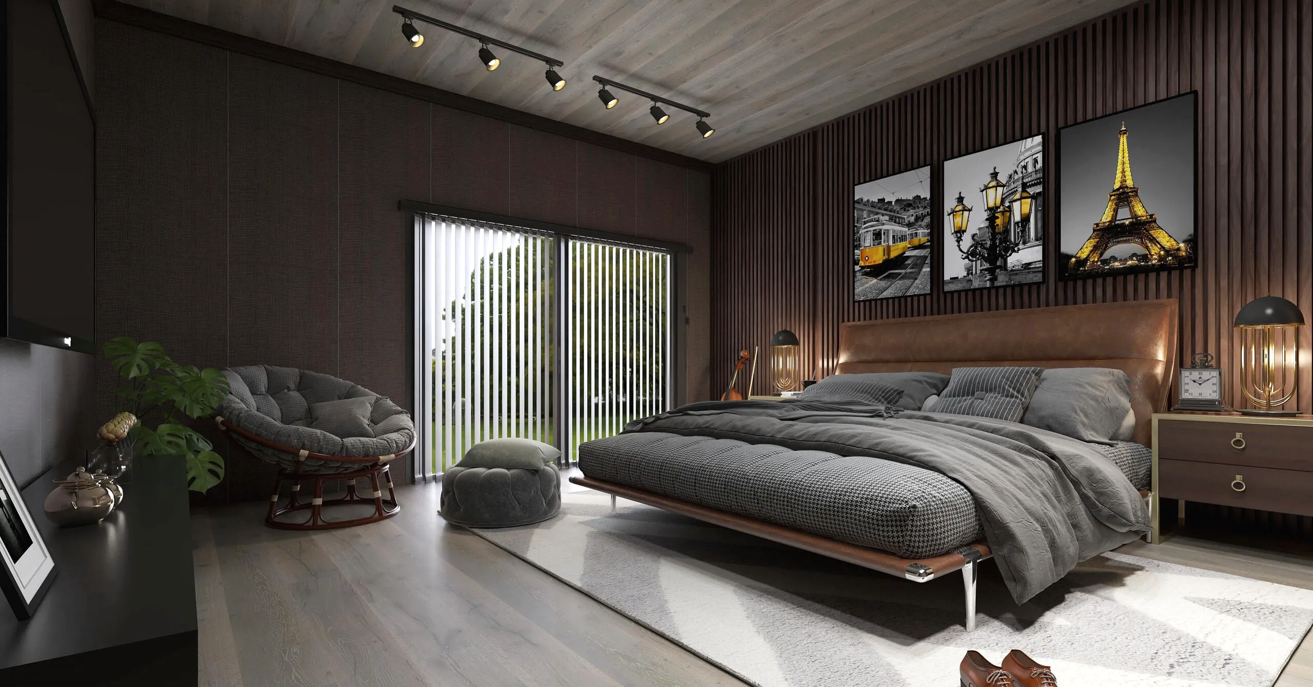 Masculine Bedroom furniture scaled