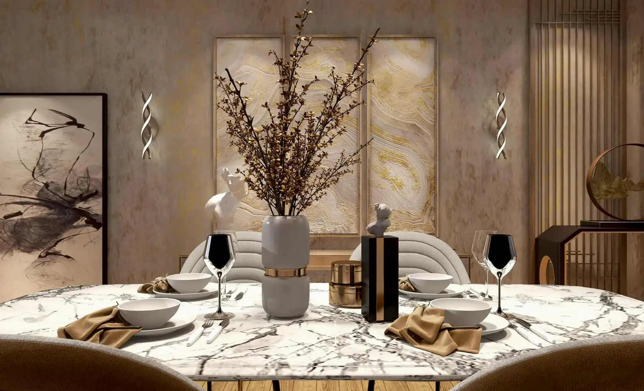 contemporary dining room