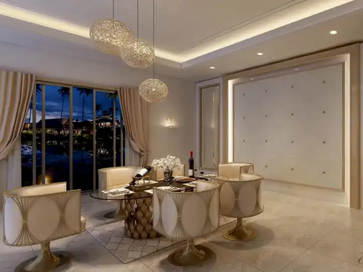 luxury dining decor