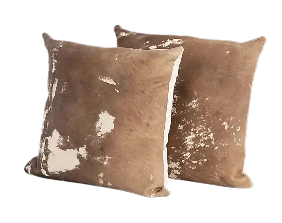 cowhide throw pillows