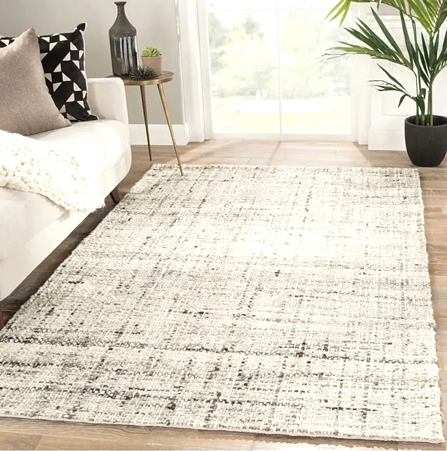 Ivory wool rug