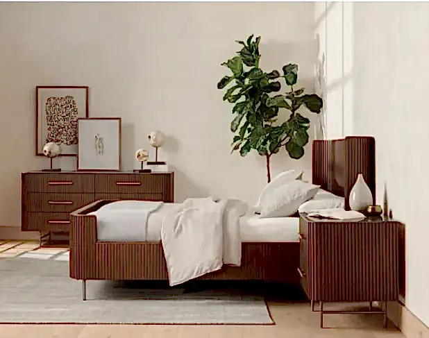 mid century modern bed