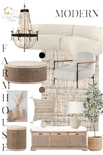 modern farmhouse living room