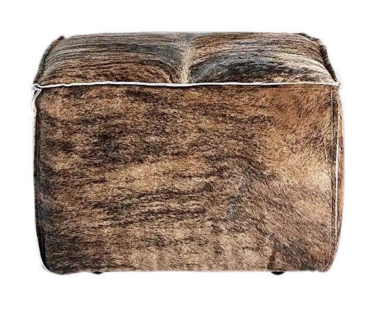 square leather ottoman