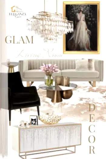 Glam Living Room Decor