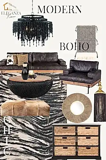 Modern Boho Chic Living Room