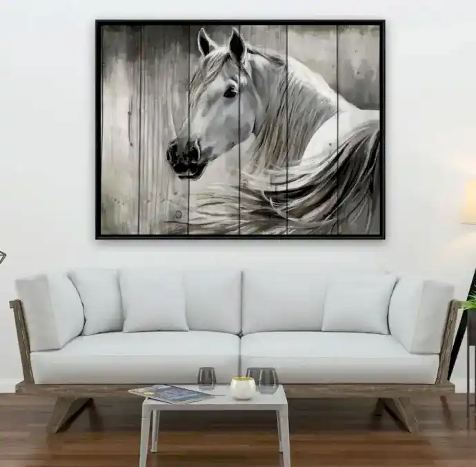 Black and White Horse