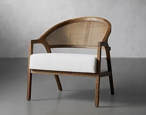 cream accent chair