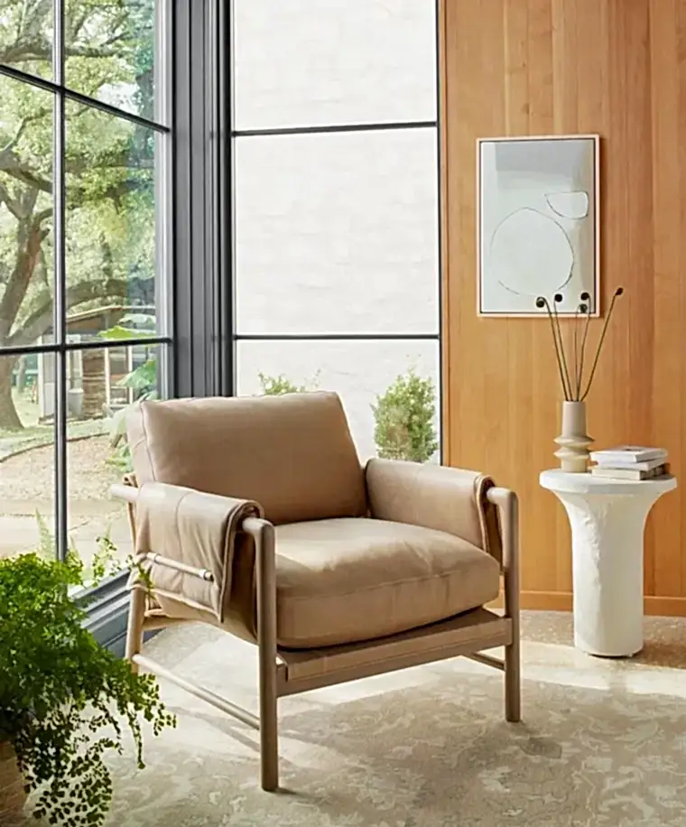 nude arm chair