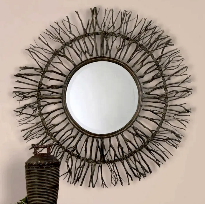 woven mirror