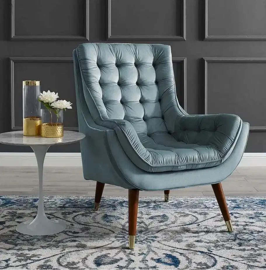 Blue Velvet Chair