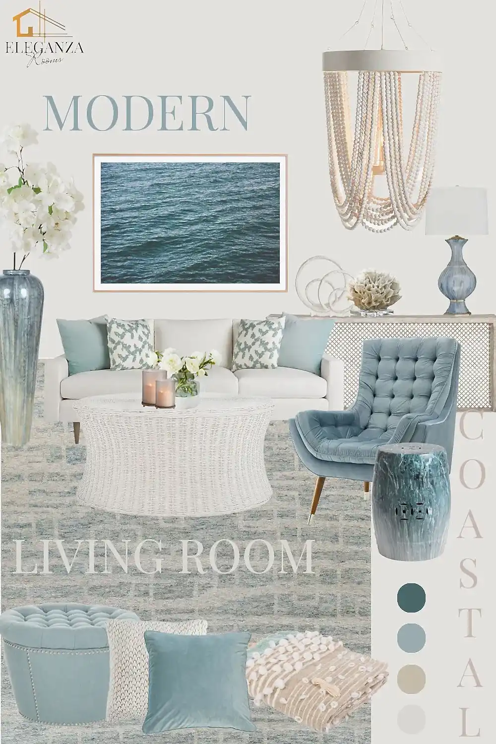 Modern Coastal Living Room