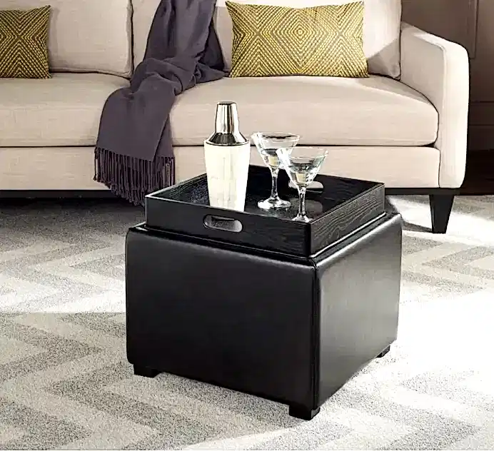 Tray Storage Ottoman