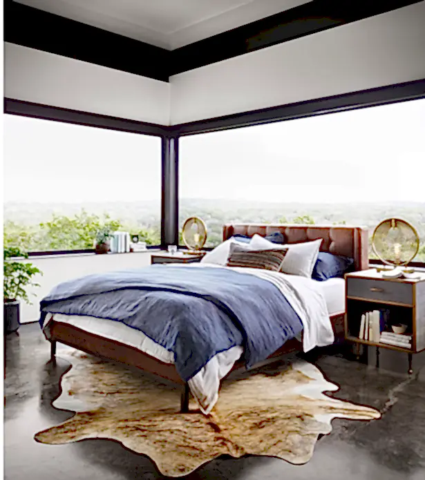 modern queen bed