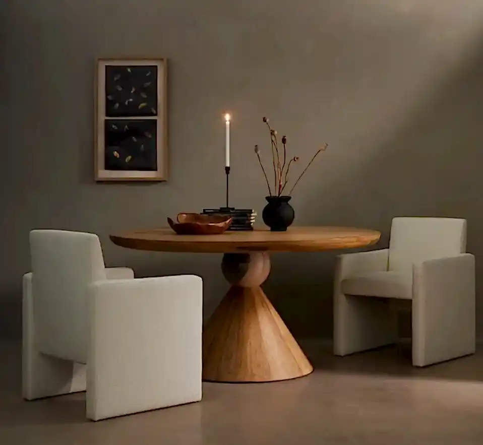 Sculptural Italian Dining Table