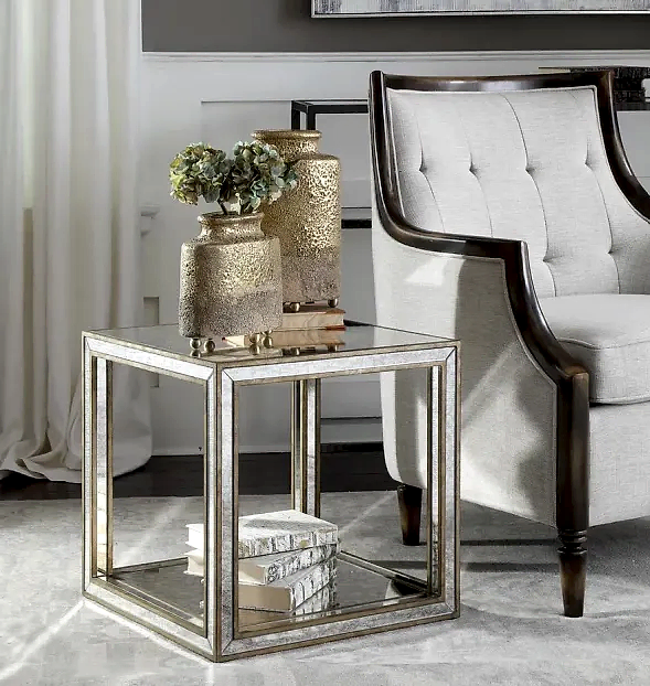 Mirrored Accent Table