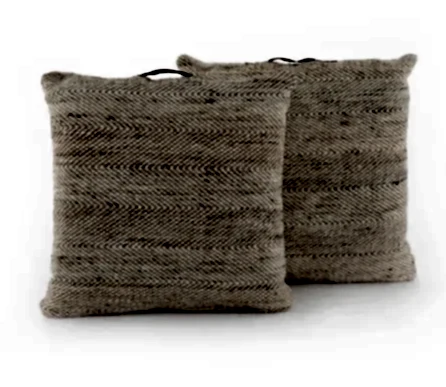 Wool, Jute, and Cotton Pillows