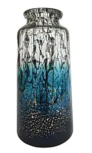 Blue glass vase