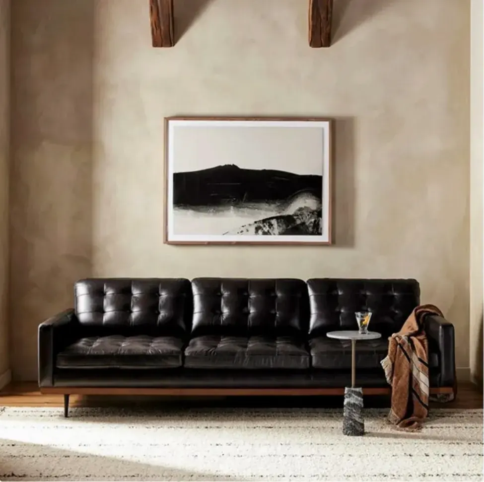 Black Leather Sofa