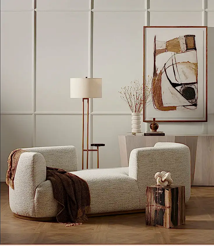 Modern European Inspiration Chaise