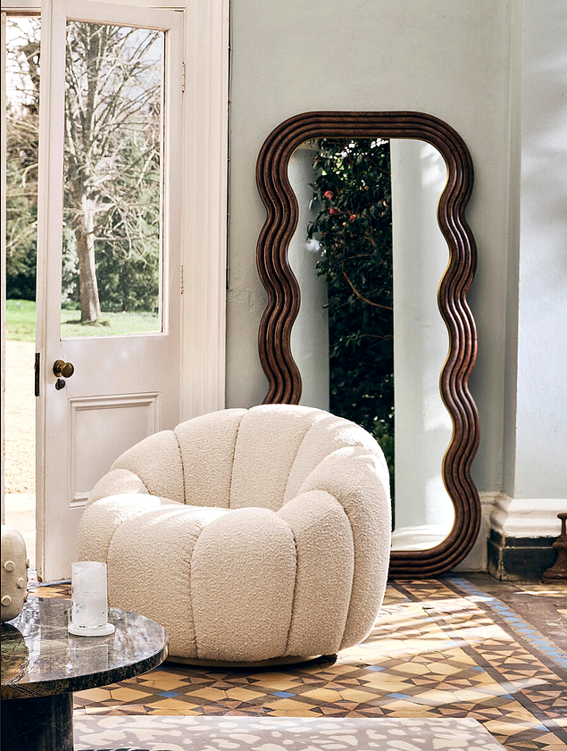 Asymmetrical mirror