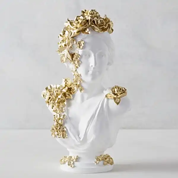 Gold Floral Bust