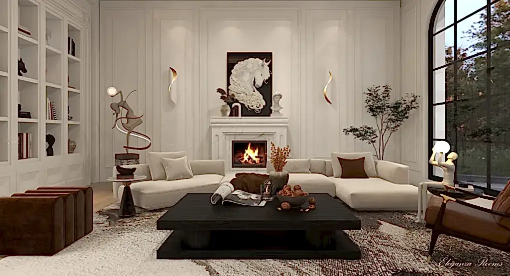 Modern French Chateau Interior