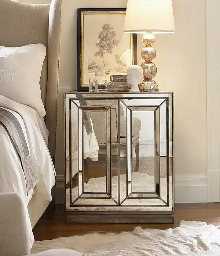 Mirrored Nightstand