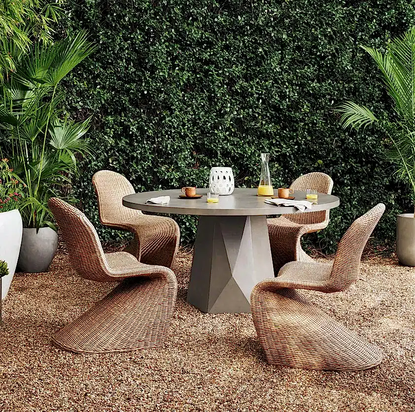 Outdoor Wicker Dining Chairs