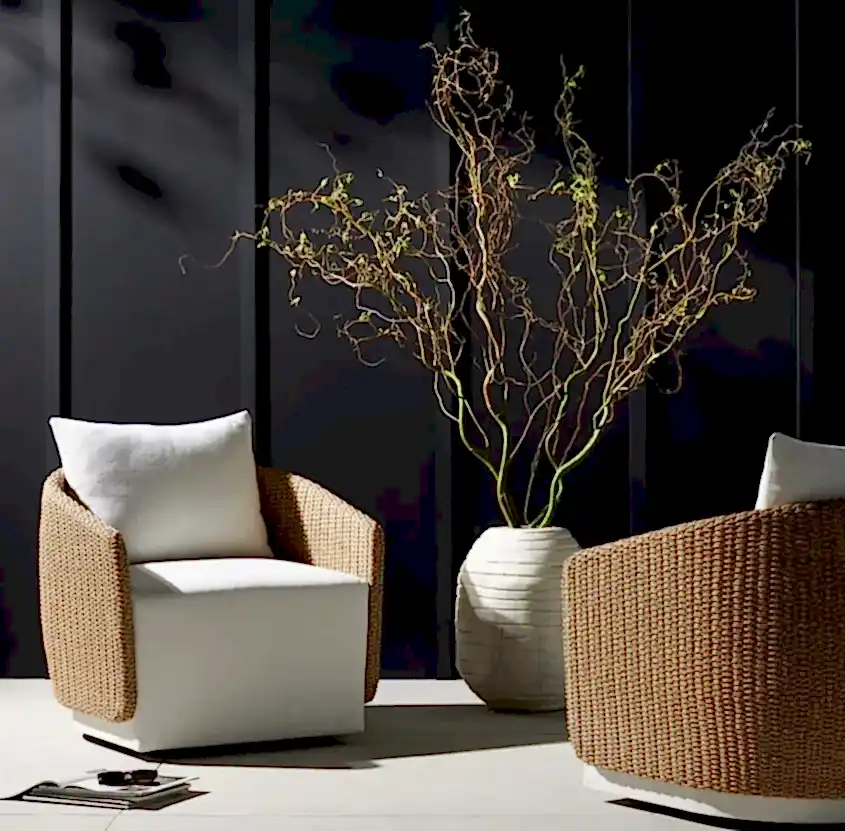 Cream Swivel Chair