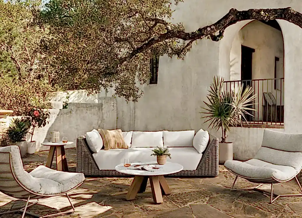 Outdoor Wicker Sofa