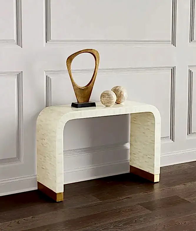 Cream Console Table