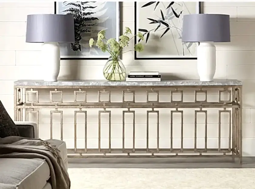 Geometric Large Console Table