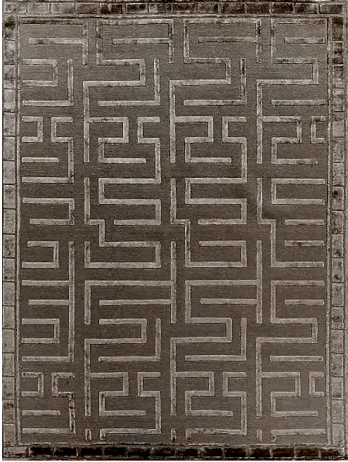 Viscose rug 