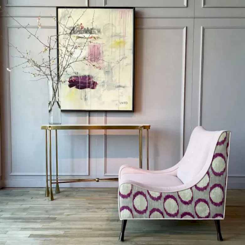 White Carrera Marble Antique Console Table