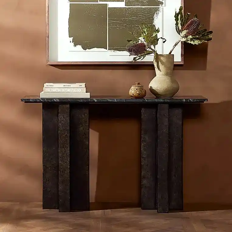 Marble Black Console Table