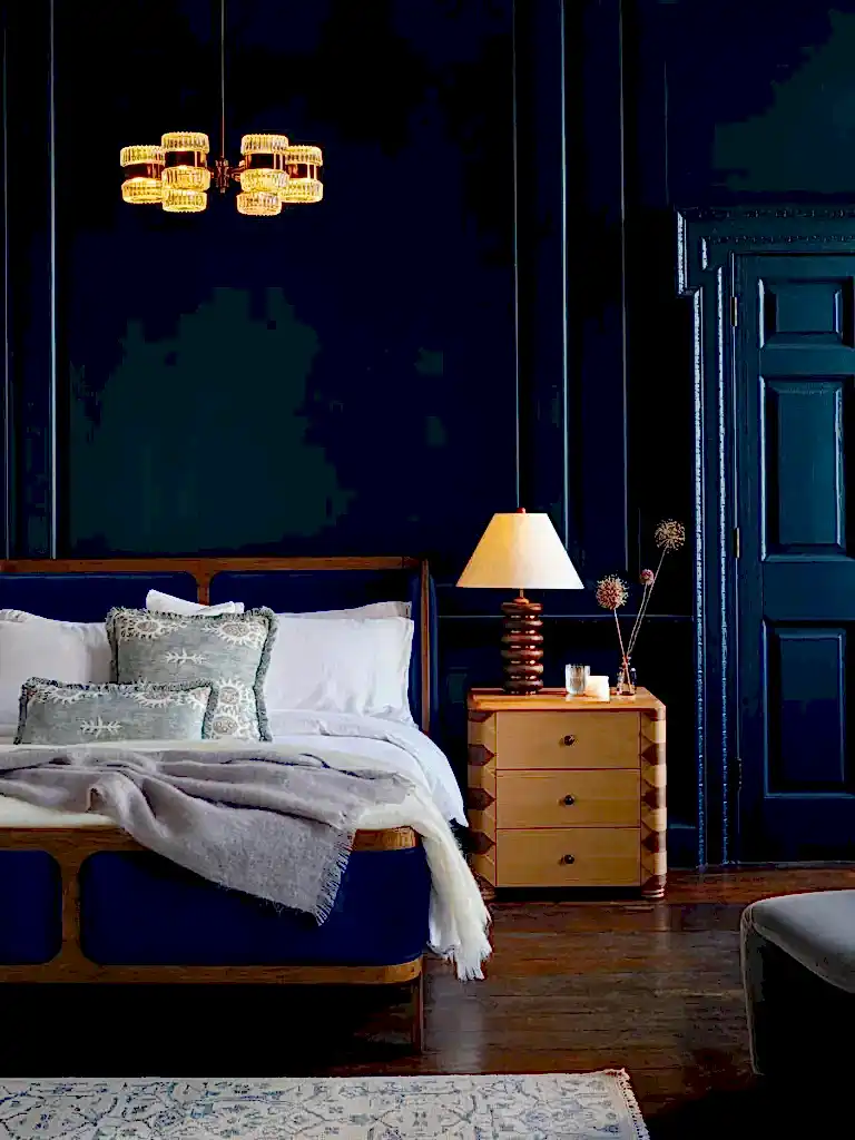 Navy Blue Bed