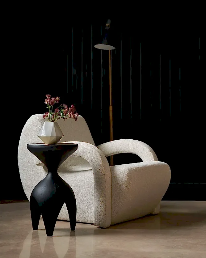 Boucle Accent Chair