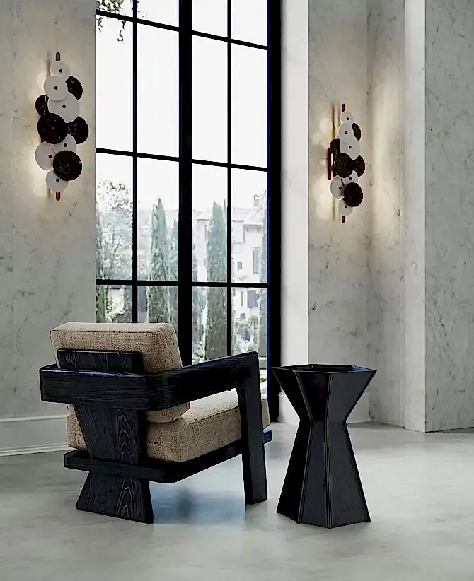 Wood Frame Lounge Chair