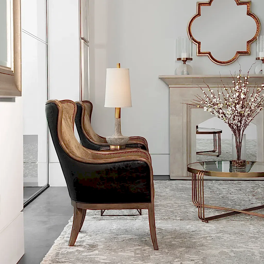 Solid Wood Wing Chairs